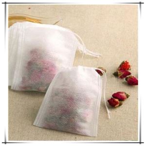 Tyhjä teepussit infuser suodatinpaperin yrtti löysä teepussit Teabag yhden kiristysnauha teepussit