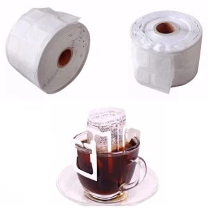 180 mm: n ympäristöystävällinen käsintehty kahvisuodatinpaperi. Automaattinen pakkaustela