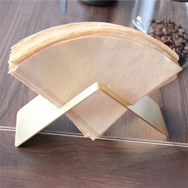 Natural Wood Pulp V Shape Coffee Filter Paper Coffee Tool Cone Filter